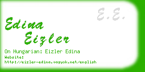 edina eizler business card